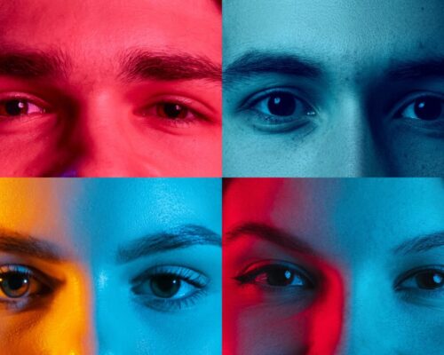 Unlike,The,Others.,Close-up.,Cropped,Male,And,Female,Faces,,Eyes Unlike,The,Others.,Close-up.,Cropped,Male,And,Female,Faces,,Eyes