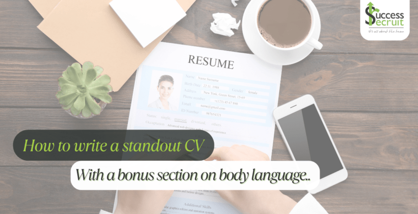 How to write a standout CV and personal statement